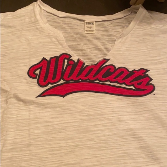 PINK Victoria's Secret Tops - Victoria’s Secret Pink U of A wildcats t shirt